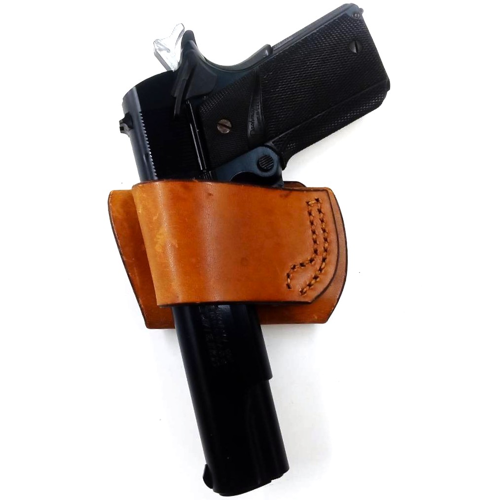 メーカー不明 GMベルトスライド 革 左/茶